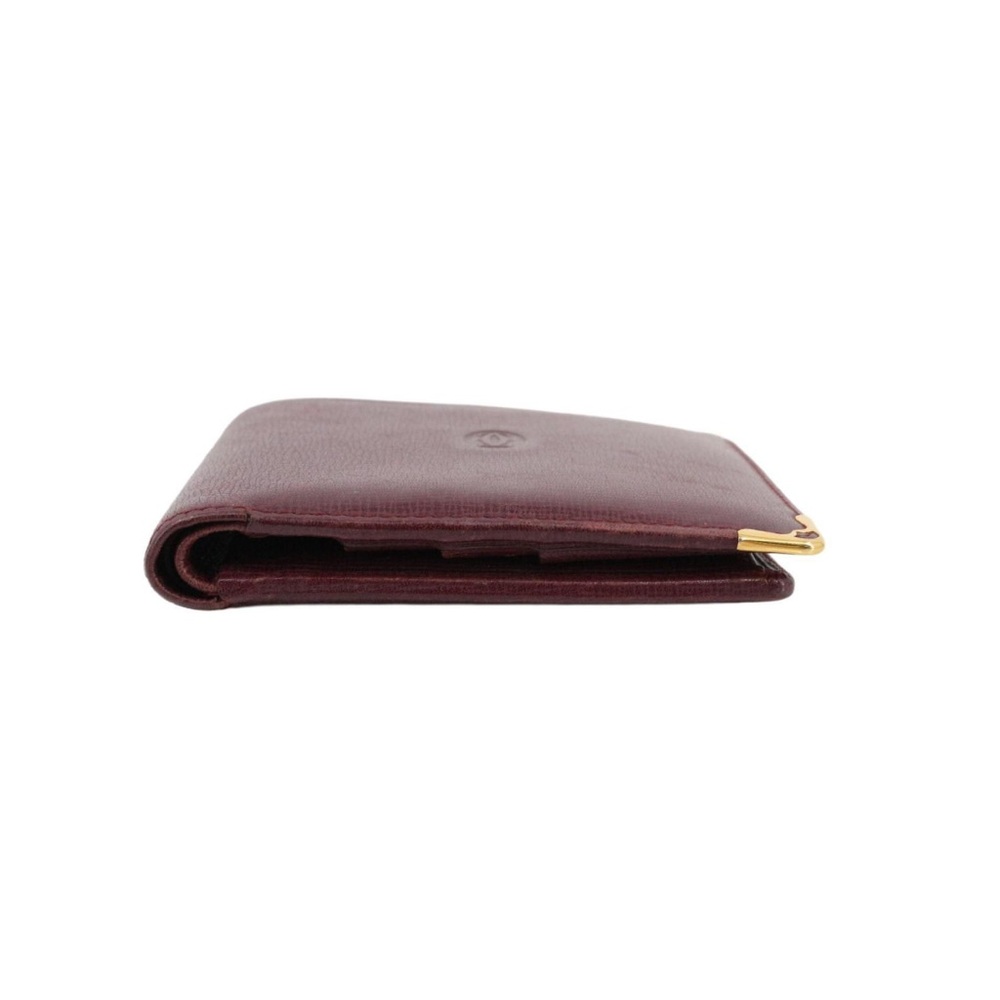 Cartier Bordeaux Leather Bi-Fold Wallet w COA - Picture 12 of 12